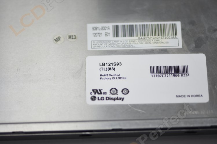 12.1\" LB121S03 LB121S01 LB121S02 LCD Panel 800x600