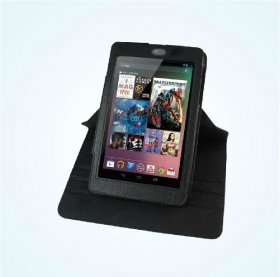 360 Degree Rotation PU Leather Stand Case Cover Holder For Google Nexus 7 Tablet