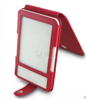 Red PU Leather Book Style Case Cover For Amazon Kindle 3