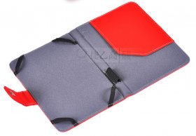 PU Leather Red 7 Inch Folio Case Cover For Google Nexus 7 Asus Tablet