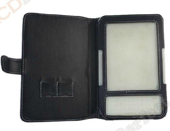 PU Leather Black Book Style Case Cover For Amazon Kindle Keyboard 3G