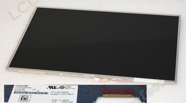 Original CLAA154WP04A CPT Screen Panel 15.4\" 1440*900 CLAA154WP04A LCD Display