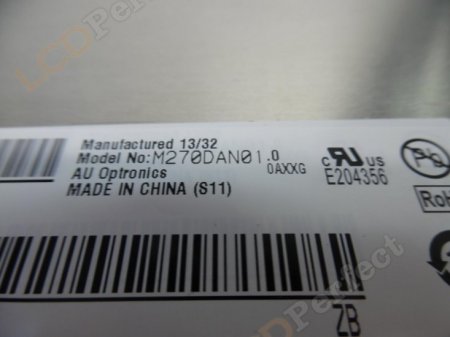 Original M270DAN01.0 AUO Screen Panel 27" 2560*1440 M270DAN01.0 LCD Display