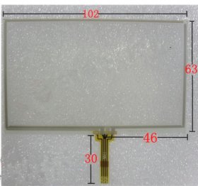 4.3 inch Touch Screen Panel 103x 63mm for Handwritten Screen Panel GPS PSP MP4 MP5