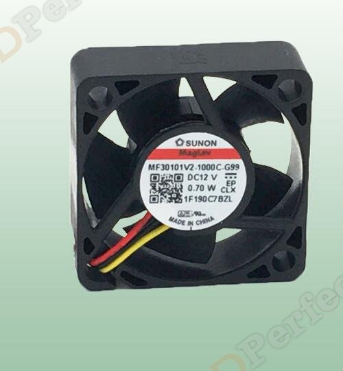 Original SUNON MF30101V2-1000C-G99 Cooling Fan DC 12V 0.7W 2-wires MF30101V2-1000C-G99 Fans