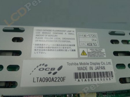 Original LTA090A220F Toshiba Screen Panel 9.0" 800x480 LTA090A220F LCD Display