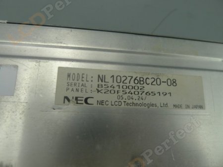 Original NL1027BC20-08 NEC Screen Panel 10.4" 1024x768 NL1027BC20-08 LCD Display