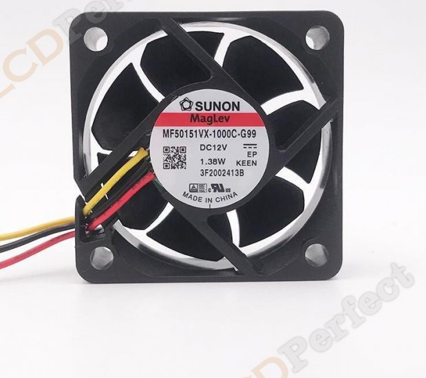 Original SUNON MF50151VX-1000C-G99 Cooling Fan DC 12V 1.38W 3-wires MF50151VX-1000C-G99 Fans