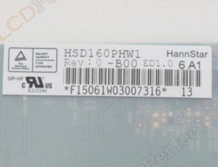 Original HSD160PHW1-B00 HannStar Screen Panel 16" 1366*768 HSD160PHW1-B00 LCD Display