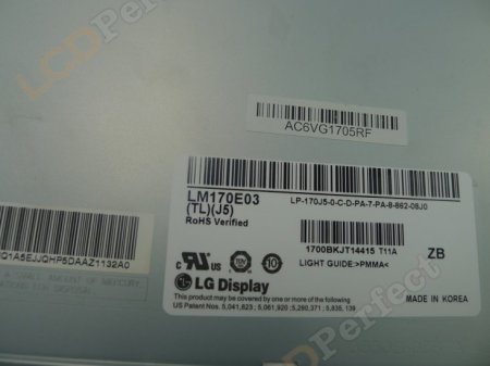 Original LG LM170E03-TLJ5 Screen Panel 17.0" 1280x1024 LM170E03-TLJ5 LCD Display