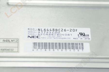 Original NL6448BC26-20F NEC Screen Panel 8.4" 640x480 NL6448BC26-20F LCD Display