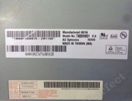 Original T400HW01 V5 AUO Screen Panel 40 1920*1080 T400HW01 V5 LCD Display