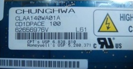Original CLAA140WA01A CPT Screen Panel 14" 1280*768 CLAA140WA01A LCD Display