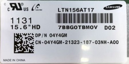 Original LTN156AT17-D02 SAMSUNG Screen Panel 15.6" 1366x768 LTN156AT17-D02 LCD Display