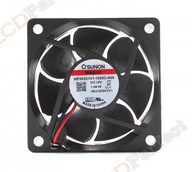 Original SUNON MF60201V1-1000C-A99 Cooling Fan DC 12V 1.56W 2-wires MF60201V1-1000C-A99 Fans