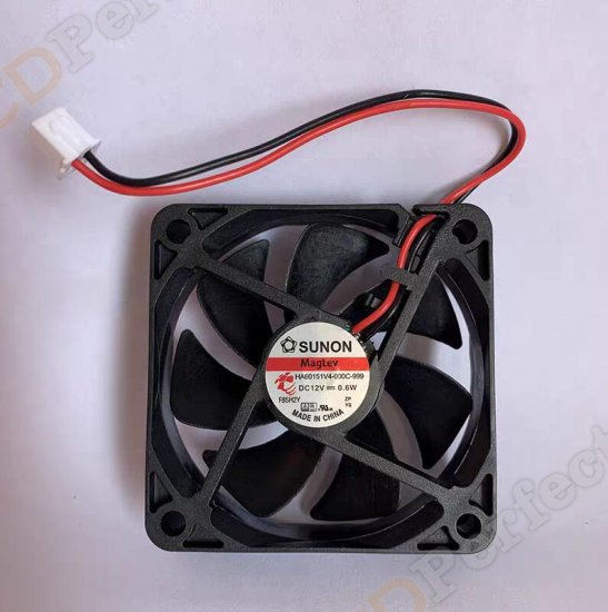 Original SUNON HA60151V4-000C-999 Cooling Fan DC 12V 0.6W 2-wires HA60151V4-000C-999 Fans