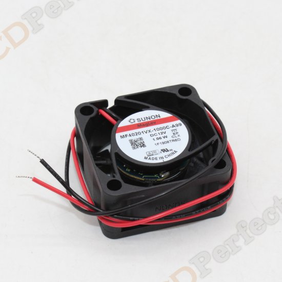 Original SUNON MF40201VX-1000C-A99 Cooling Fan DC 12V 1.06W 2-wires MF40201VX-1000C-A99 Fans