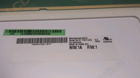 Original B150XG02 V2 AUO Screen Panel 15" 1024*768 B150XG02 V2 LCD Display