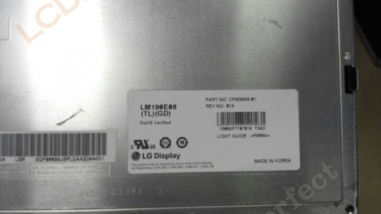Original LM190E08-TLGD LG Screen Panel 19\" 1280x1024 LM190E08-TLGD LCD Display