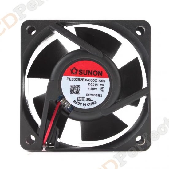 Original SUNON PE60252BX-000C-A99 Cooling Fan DC 24V 4.56W 2-wires PE60252BX-000C-A99 Fans