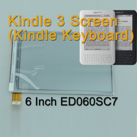 (image for) New E-ink Screen Panel PVI ED060SC7 Replacement for Ebook reader Amazon Kindle 3 K3 Kindle Keyboard D00901