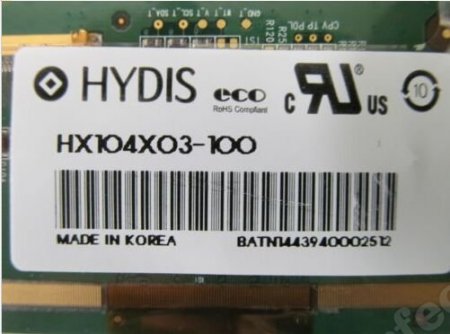 Original HX104X03-100 HYDIS Screen Panel 10.4" 1024*768 HX104X03-100 LCD Display