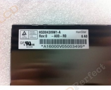 Original HSD043I9W1-A00-R0 HannStar Screen Panel 4.3" 480*272 HSD043I9W1-A00-R0 LCD Display