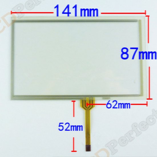 New 6.0 inch Touch Screen Panel 141mmx87mm for GPS Avigraph