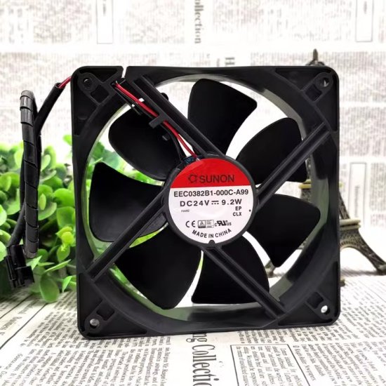 (image for) Original SUNON EEC0382B1-000C-A99 Cooling Fan DC 24V 9.2W 2-wires EEC0382B1-000C-A99 Fans