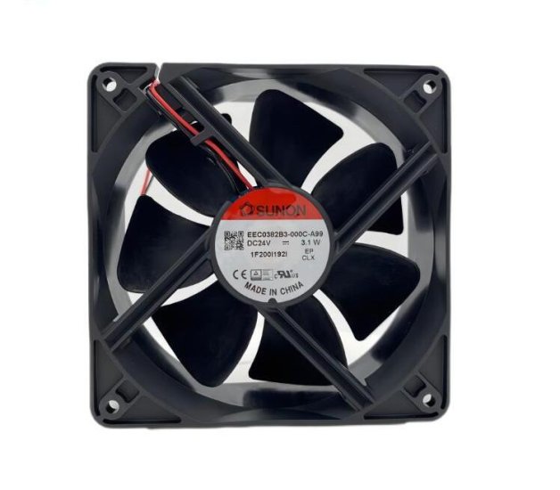 (image for) Original SUNON EEC0382B3-000C-A99 Cooling Fan DC 24V 3.1W 2-wires EEC0382B3-000C-A99 Fans