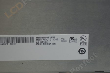 Original G121XN01 V0 AUO Screen Panel 12.1" 1021x768 G121XN01 V0 LCD Display