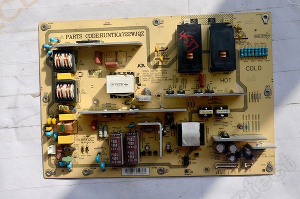 Original RUNTKA722WJQZ Sharp JSI-460201 Power Board
