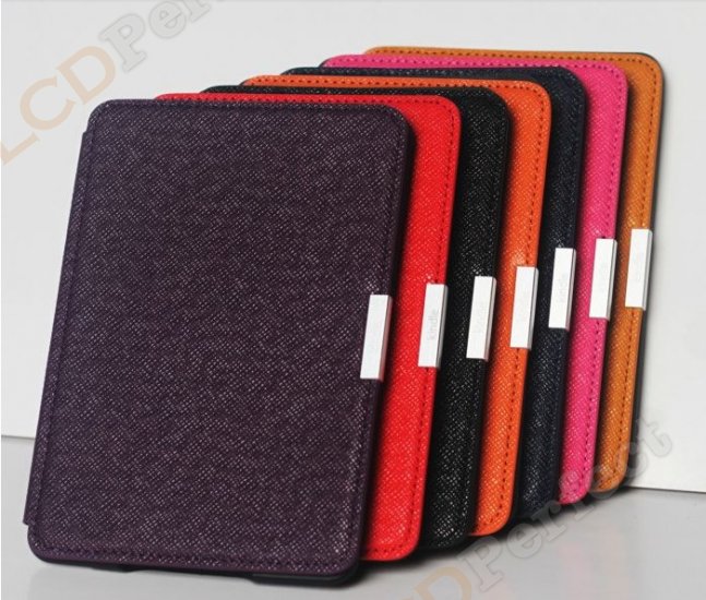 PU Leather Book Style Case Cover Magnetic Smart Buckle For Amazon kindle paperwhite