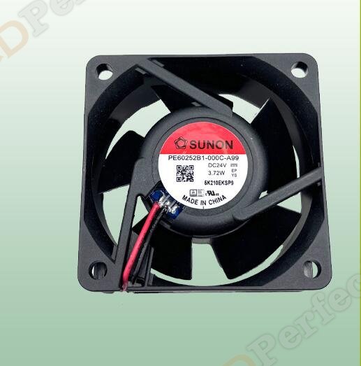 Original SUNON PE60252B1-1000C-A99 Cooling Fan DC 24V 3.72W 2-wires PE60252B1-1000C-A99 Fans
