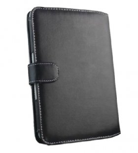 PU Leather Black Book Style Case Cover For Amazon Kindle Keyboard 3G