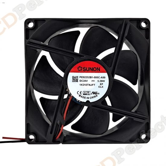 Original SUNON PE92252B1-000C-A99 Cooling Fan DC 24V 5.28W 2-wires PE92252B1-000C-A99 Fans