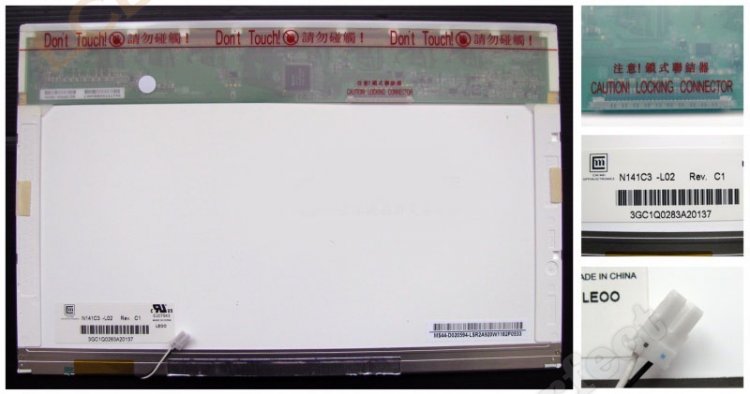 Original N141C3-L02 CMO Screen Panel 14.1\" 1440*900 N141C3-L02 LCD Display